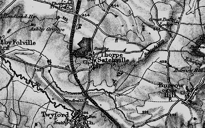 Old map of Thorpe Satchville in 1899
