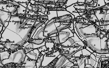 Old map of Thorpe Street in 1898