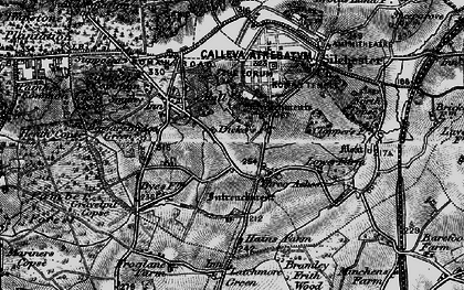 Old map of Three Ashes in 1895