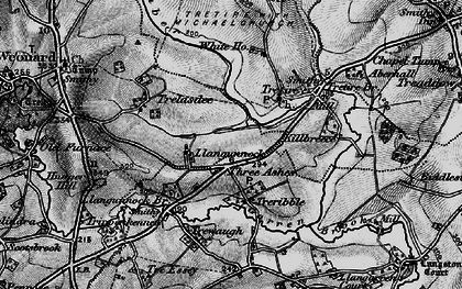 Old map of Three Ashes in 1896