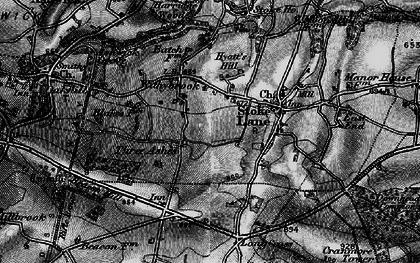 Old map of Three Ashes in 1898