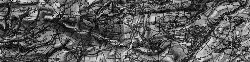 Old map of Three Ashes in 1898