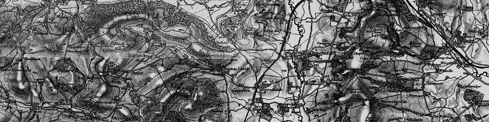 Old map of Three Ashes in 1899