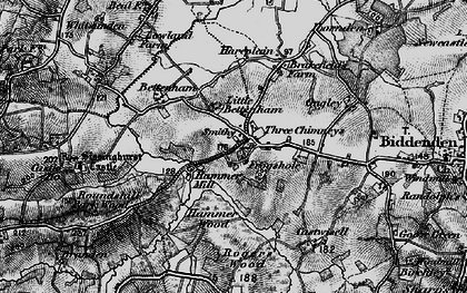 Old map of Three Chimneys in 1895