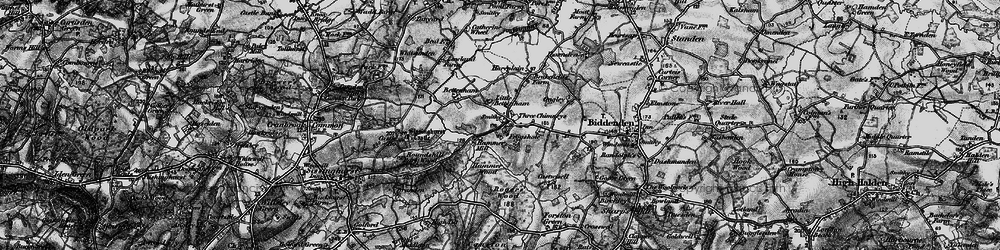 Old map of Bettenham Manor in 1895