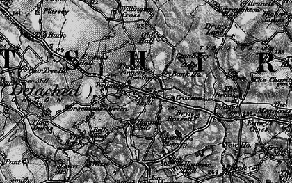 Old map of Three Fingers in 1897