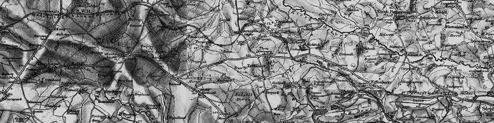 Old map of Three Hammers in 1895