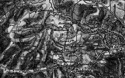 Old map of Three Leg Cross in 1895