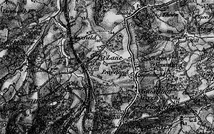 Old map of 1066 Country Walk Hastings Link in 1895