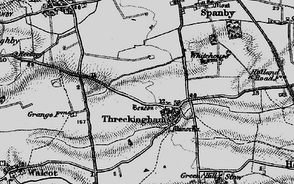 Old map of Stow Green Hill in 1895