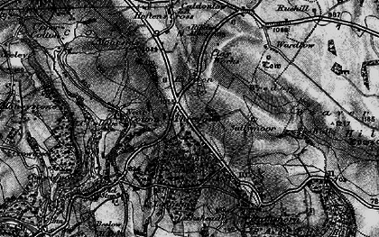 Old map of Threelows in 1897