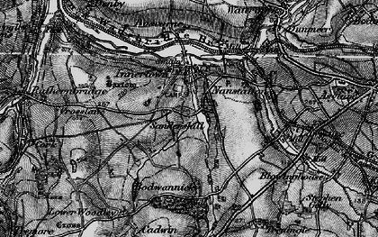 Old map of Threewaters in 1895