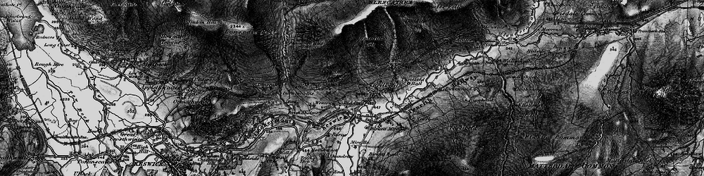 Old map of Blease Fell in 1897