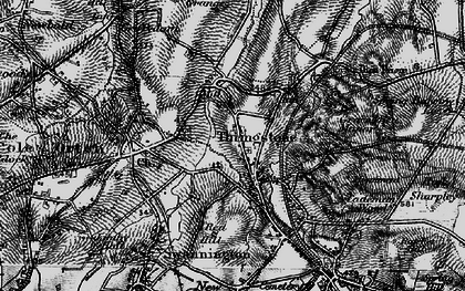 Old map of Grace Dieu Manor (Sch) in 1895