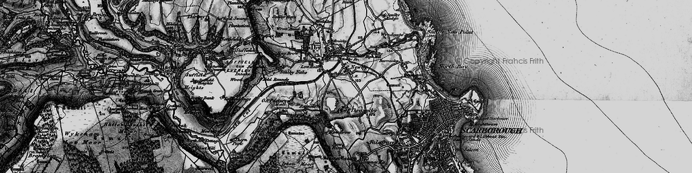 Old map of Throxenby in 1897