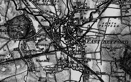 Old map of Thrumpton in 1899