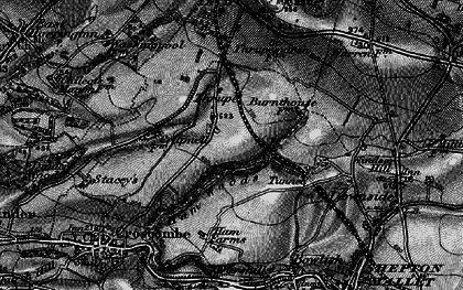Old map of Thrupe in 1898