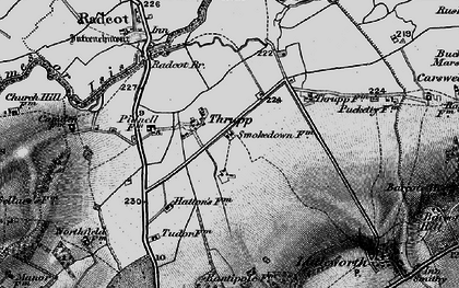 Old map of Thrupp in 1895