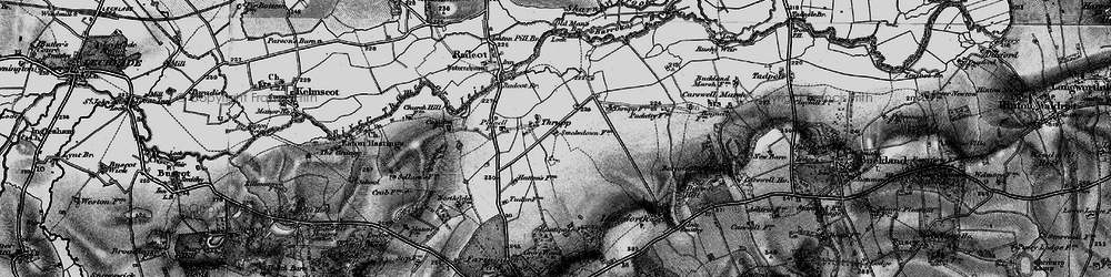Old map of Thrupp in 1895