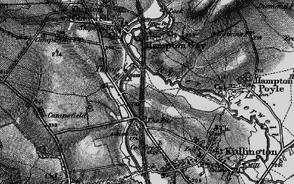 Old map of Thrupp in 1896