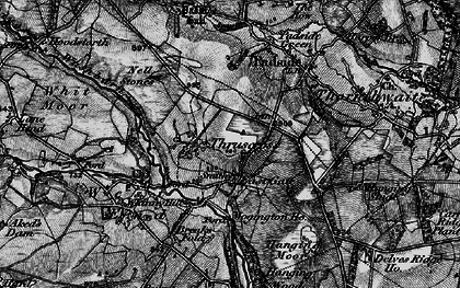 Old map of Thruscross in 1898