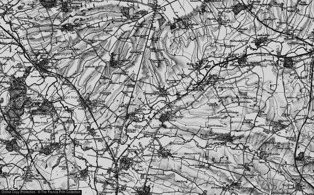 Old Map of Thrussington, 1899 in 1899