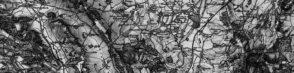Old map of Thruxton in 1898