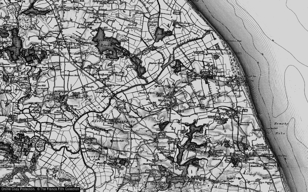 Old Map of Thunder Hill, 1898 in 1898