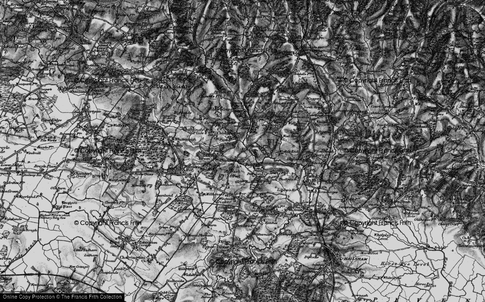 Old Map of Thunder's Hill, 1895 in 1895
