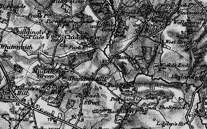 Old map of Thunder's Hill in 1895