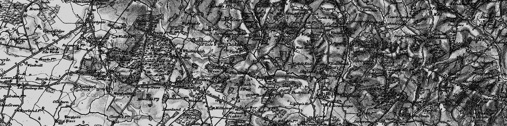 Old map of Thunder's Hill in 1895
