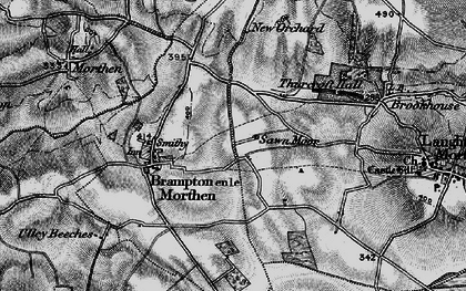 Old map of Thurcroft in 1895