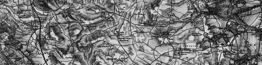 Old map of Thurcroft in 1895