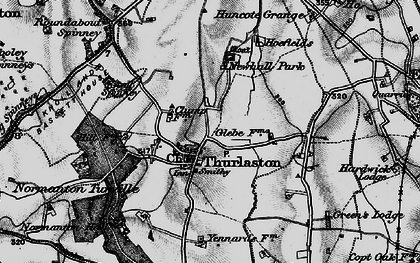 Old map of Alder Hall in 1898