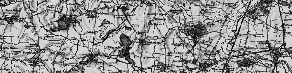 Old map of Alder Hall in 1898