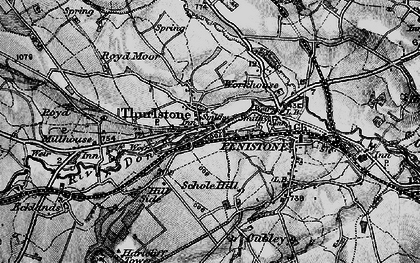 Old map of Thurlstone in 1896