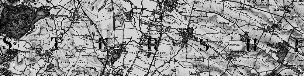 Old map of Thurmaston in 1899