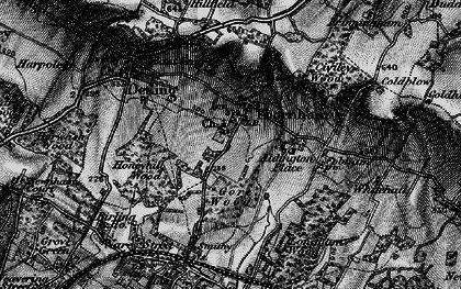 Old map of Thurnham in 1895