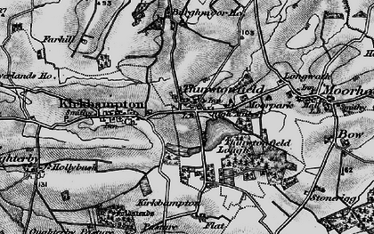 Old map of Burgh Moor Ho in 1897