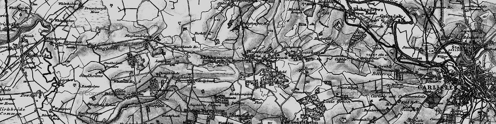 Old map of Thurstonfield in 1897