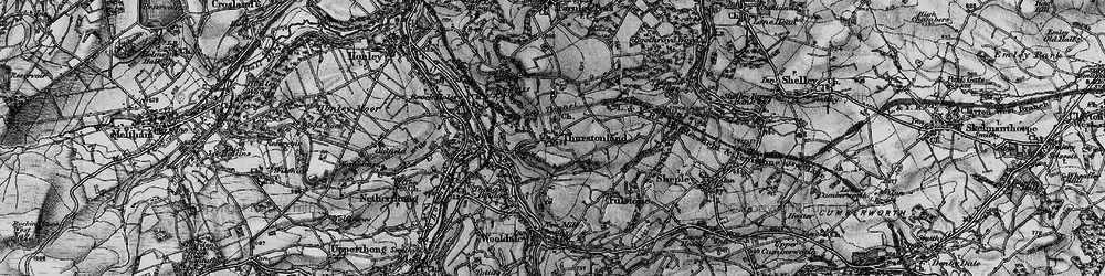 Old map of Thurstonland in 1896