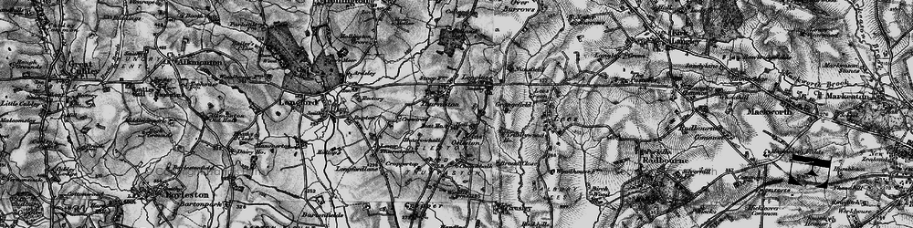 Old map of Thurvaston in 1897