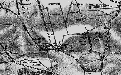 Old map of Octon in 1898