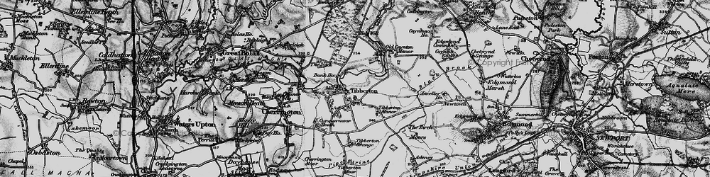 Old map of Tibberton in 1899