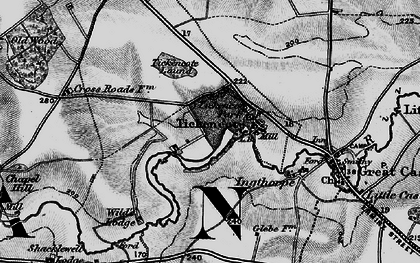 Old map of Tickencote Laund in 1895