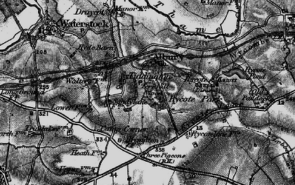 Old map of Tiddington in 1895