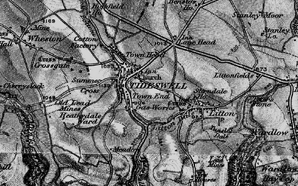 Old map of Tideswell in 1896