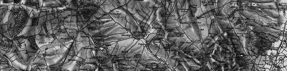 Old map of Tidpit in 1895