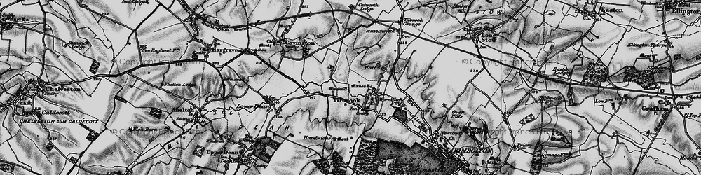 Old map of Tilbrook in 1898