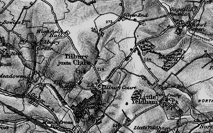 Old map of Tilbury Juxta Clare in 1895
